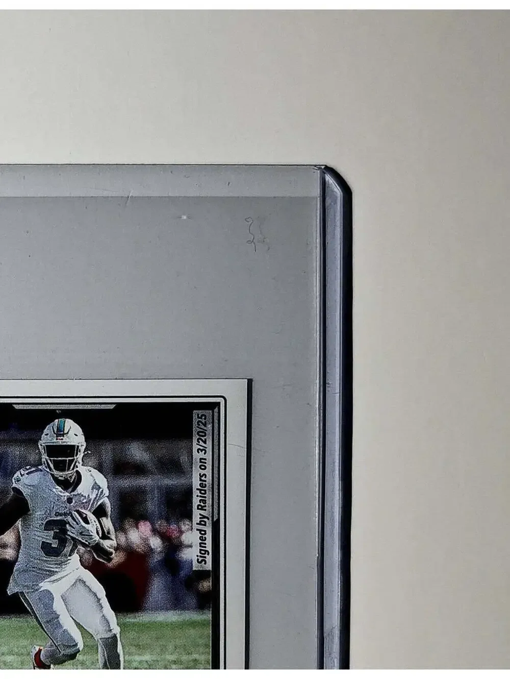Raheem Mostert 2025 Panini NFL #265 Sticker Las Vegas Raiders